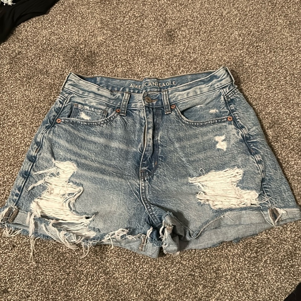 American Eagle Distressed Jean Shorts